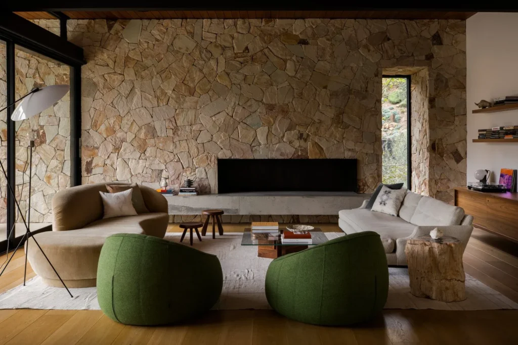 Interior spaces gain character through natural stone